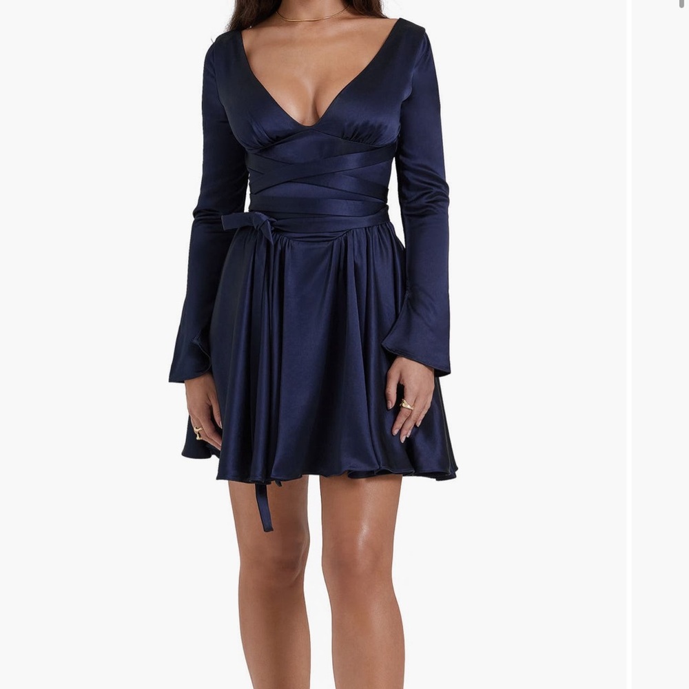 NWOT House of CB Navy Blue dress size Large